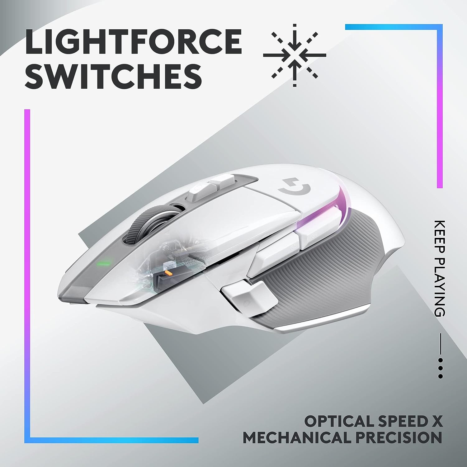 Logitech G502 X Plus Lightspeed Wireless RGB WHITE Gaming Mouse Logitech G502 X Plus Lightspeed Wireless RGB WHITE Gaming Mouse